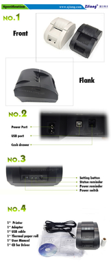 Impresora portátil For Retail Shop 5890k del recibo de Mini Thermal 2inch 58m m