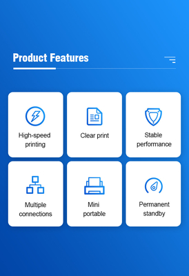 Impresora directa termal portátil Mini Bluetooth Printer de la posición 58m m