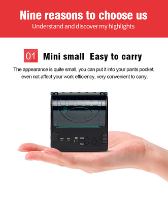Impresora móvil inalámbrica 3inch de Portable Bluetooth Pos de la impresora térmica del ODM