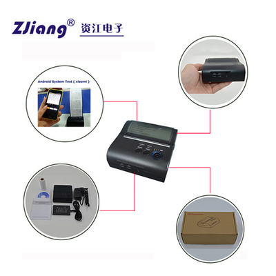 impresión del código de Bluetooth Mini Thermal Printer For Barcode Qr de la etiqueta 3inch de 80m m