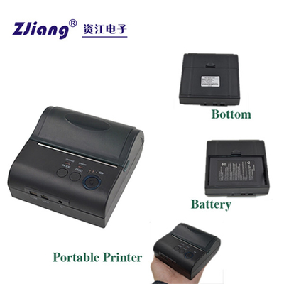 impresión del código de Bluetooth Mini Thermal Printer For Barcode Qr de la etiqueta 3inch de 80m m