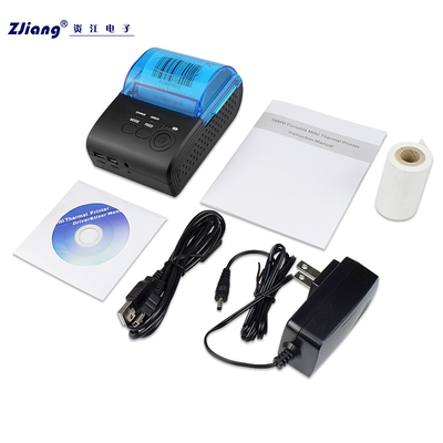 Impresora terminal portátil del USB Bluetooth impresora térmica de Bluetooth de 2 pulgadas 58m m