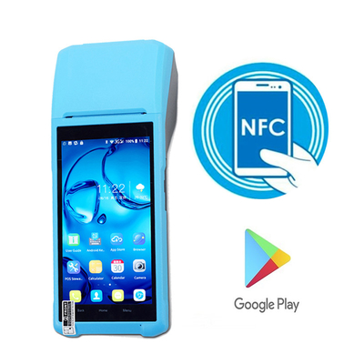 Bluetooth / USB Terminal POS de Android de 5,5 pulgadas con impresora incorporada de 58 mm