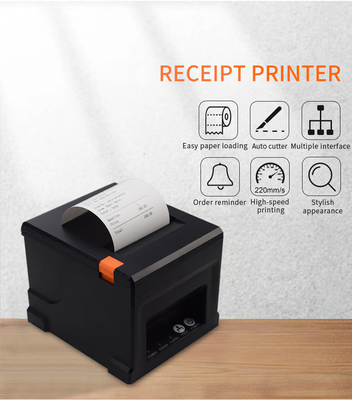 Impresora térmica de recibos de billetes de 80 mm con velocidad de 220 mm/S y cortador automático